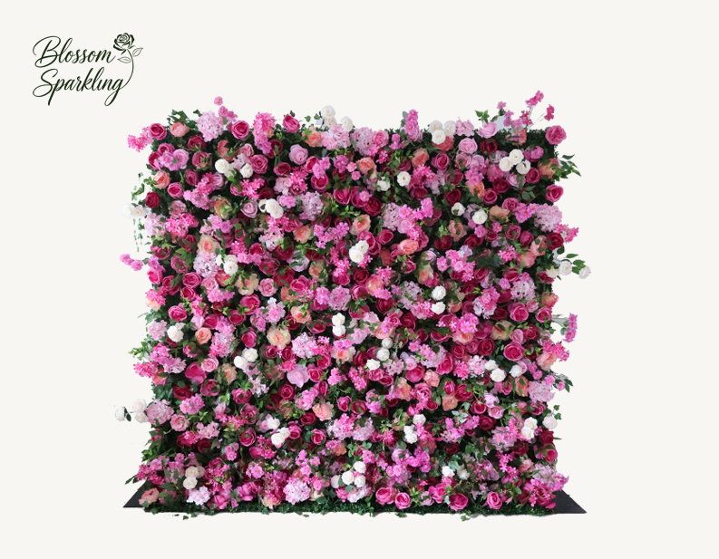 Artificial Rose Flower Wall